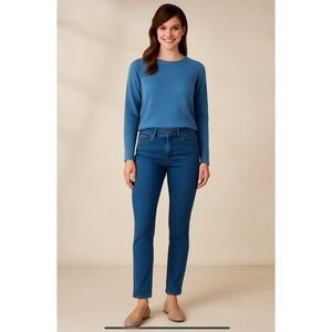 J MCLAUGHLIN LEXI DENIM JEANS TAPERED LEG COTTON STRETCH CASUAL CHIC COASTAL 6